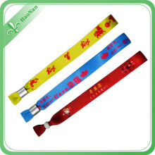 Hot Sale Sublimated Printing Beautiful Wristband with Lock